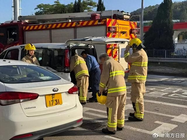 国家消防救援局指导广东省消防救援总队向香港提供人员搜救、战勤保障等支持（图源：@南方日报）