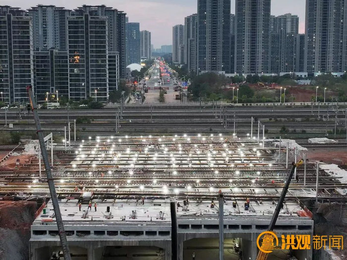 圭峰大道下穿南昌西站工程有序推进