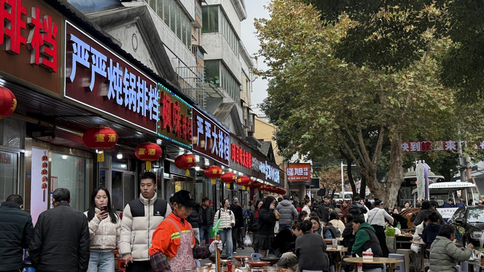 12月2日下午2时许，广德街头。 澎湃新闻记者 吴怡 摄