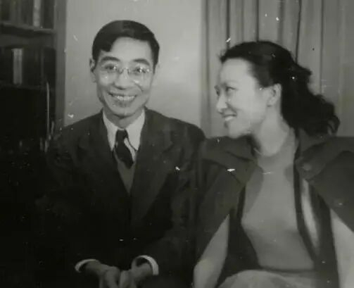 郭永怀（左）与夫人李佩（资料照片）。新华社发