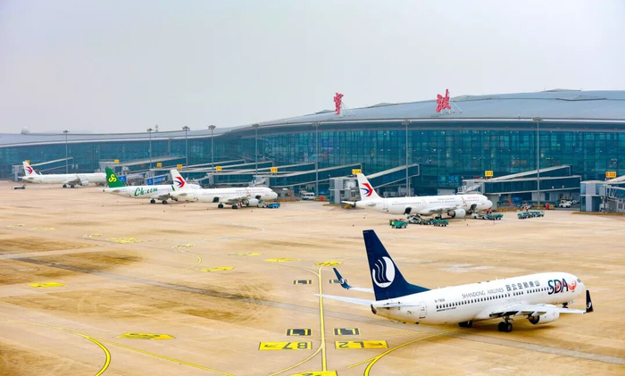 宁波机场航班正在起降。宁波机场集团供图