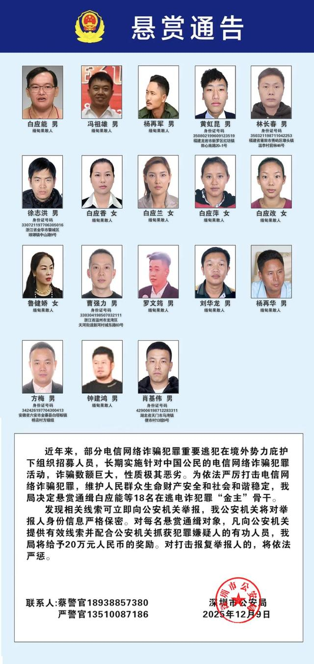 公安部发布通缉令,公开通缉100名重要逃犯!照片全公布