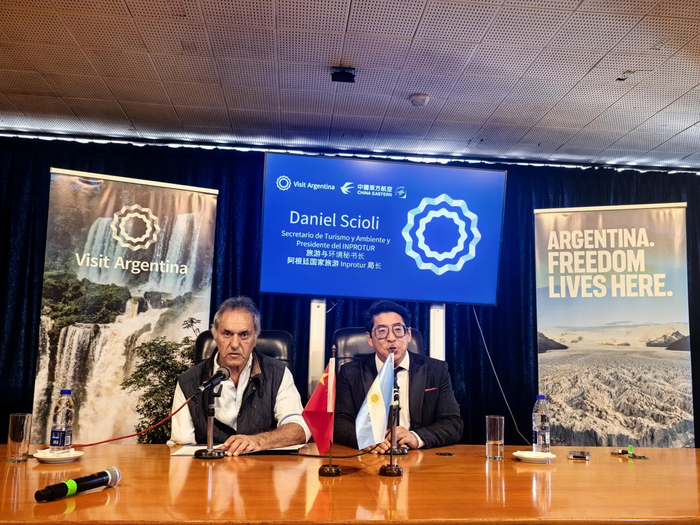 阿根廷国家旅游Inprotur局长、旅游与环境秘书长丹尼尔·肖利接受新京报贝壳财经记者采访。新京报贝壳财经记者 俞金旻 摄