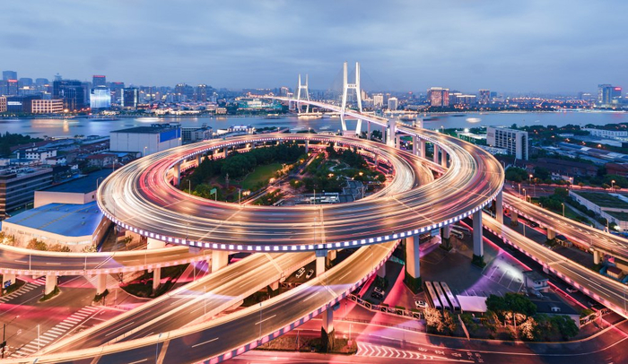 上海南浦大桥夜景。视觉中国 资料图