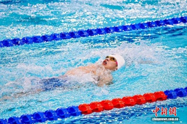 中华人民共和国第十二届残疾人运动会暨第九届特殊奥林匹克运动会“中国人保杯”游泳比赛现场