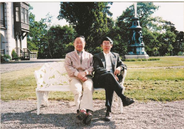             王元化与陈平原于瑞典          