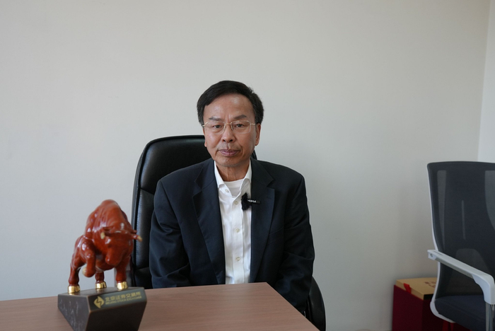 北矿检测董事长李华昌接受采访。新京报贝壳财经记者洪文颖 摄