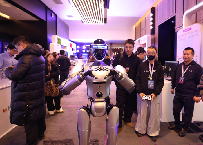 现场，科技企业展示创新成果。新京报记者 王贵彬 摄