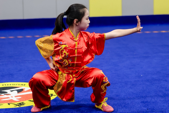 参赛学员展示太极拳。北京市少年宫供图