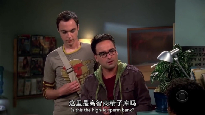 电视剧《生活大爆炸》截图。
