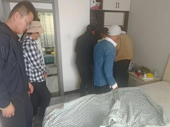 案发卧室的照片（ &nbsp;受访者供图）