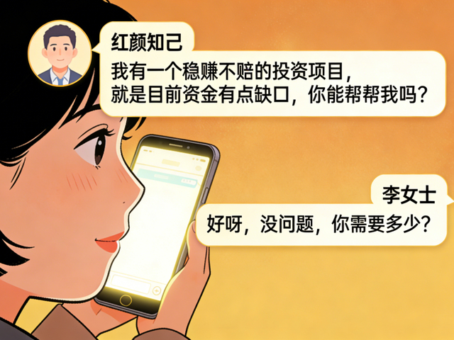 △网上的“男友”诱骗受害人“投资”