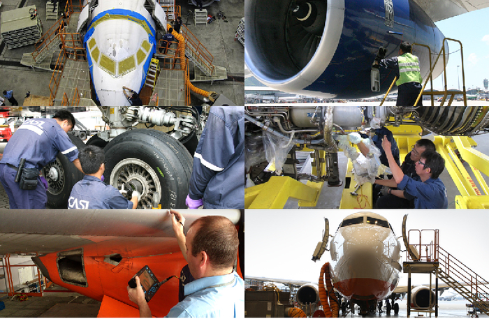 香港国际机场中国飞机服务有限公司机库（拼图）