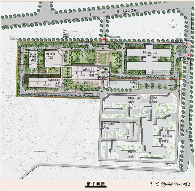 项目改扩建效果图也同步出炉，红色屋顶格外亮眼。