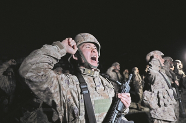 △陆军某旅炮兵分队的训练场景：组织训练前动员