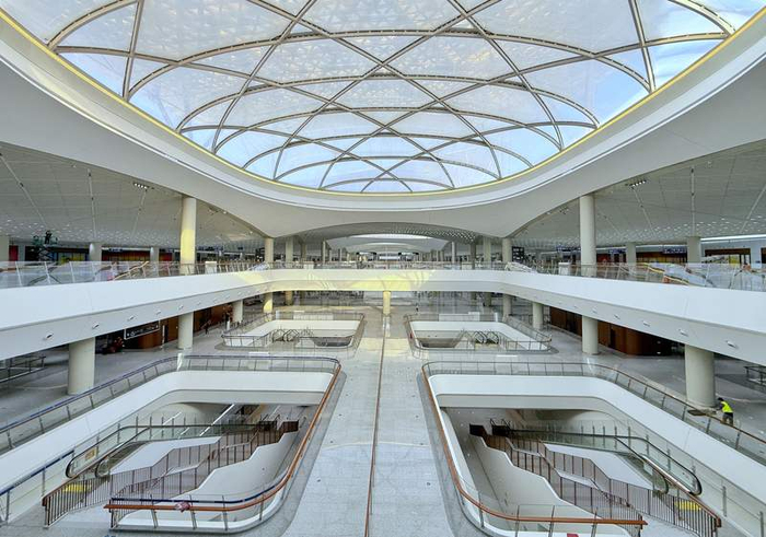 北京通州站是副中心枢纽内首个投入运营的核心设施。新京报记者 王贵彬 摄