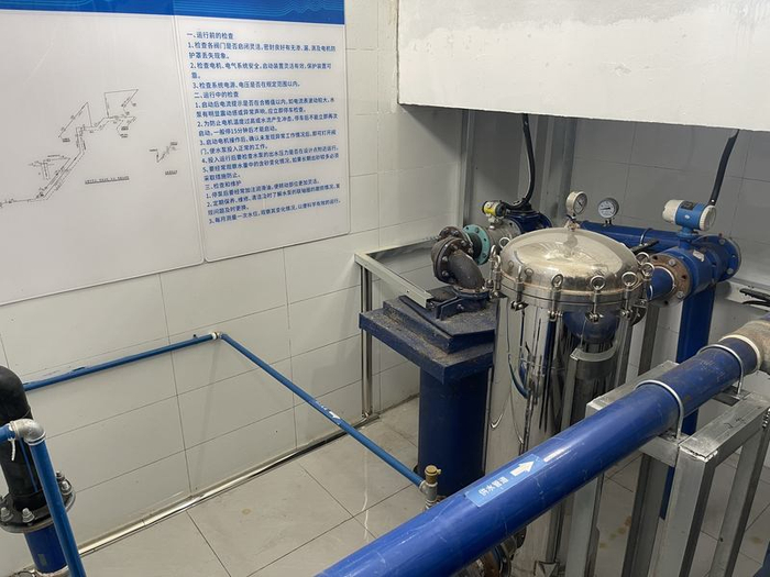 怀柔区一渡河村新改造的供水站泵房。新京报记者 吴婷婷 摄