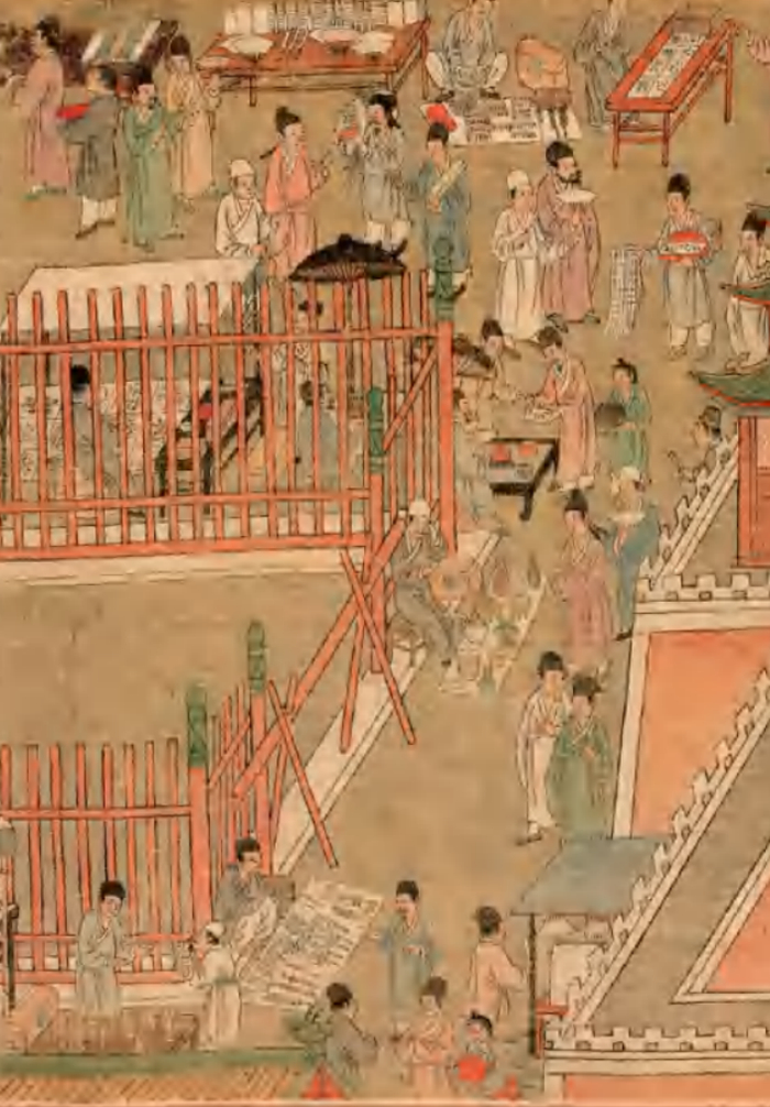 《皇都积胜图》局部。《北京中轴线的前世今生》插图