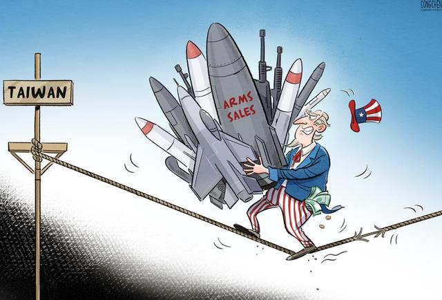 美批准对台111亿美元军售，以台制华必将自食恶果。（来源：中国日报 宋晨 英文《中国日报》2025年12月22日8版）