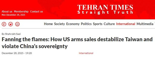 《德黑兰时报》网站文章截图