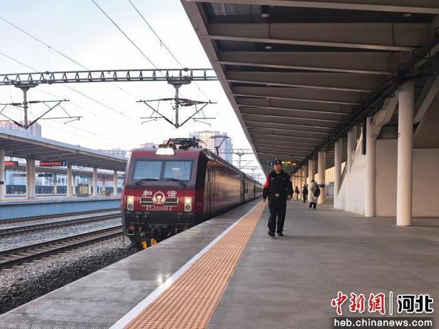 图为石家庄铁路公安处邯郸站派出所民警在站台巡查巡视。 赵琳 摄 
