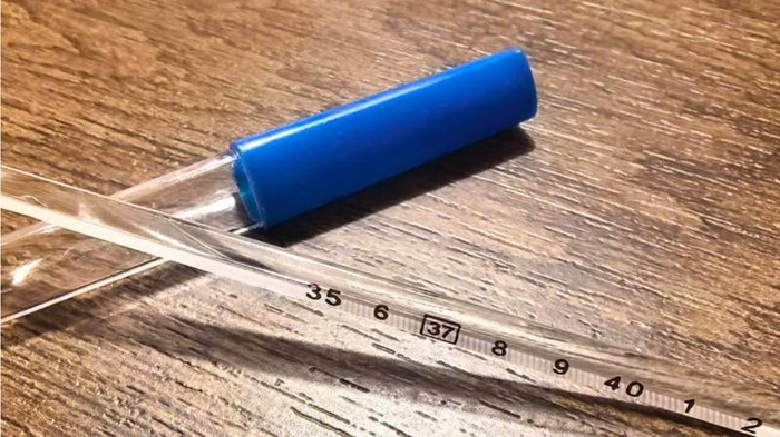 图为家用水银体温计。新华社记者 余佩璇 摄