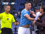 意甲那不勒斯拉齐奥冲突3人染红，马佐基马鲁西奇互揪领子