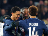 法甲第17轮巴黎圣日耳曼2-1胜巴黎FC，杜埃登贝莱破门