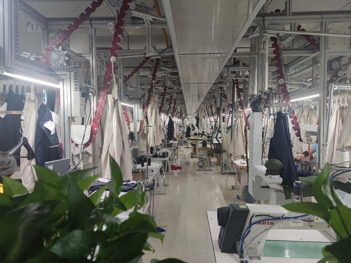 格雷时尚衡水工厂车间。受访者供图