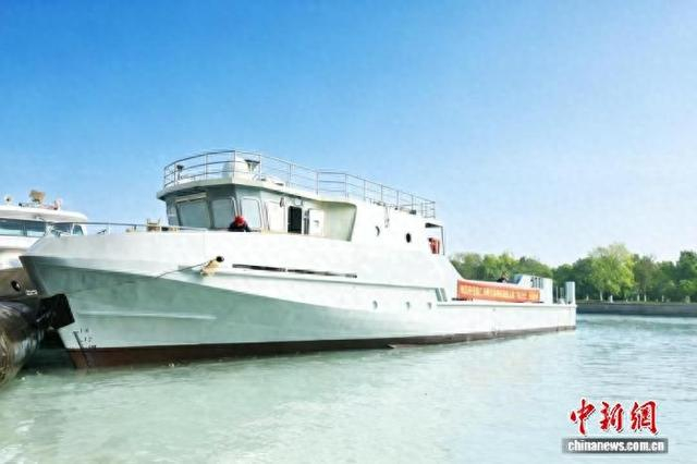 全国首型百吨级海上通用无人船。 浙江省二轻集团 供图