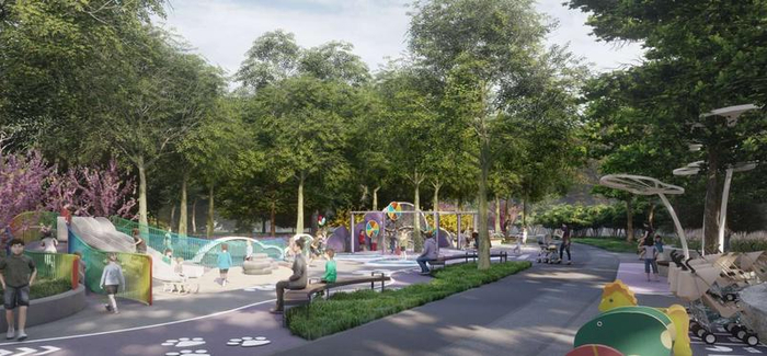 荷清园效果图。海淀区园林绿化局供图