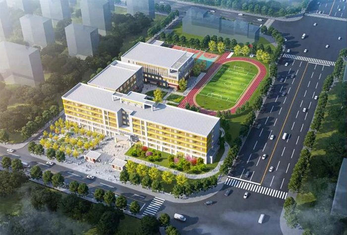 空港学校新建工程用地。图/“北京顺义”微信公众号