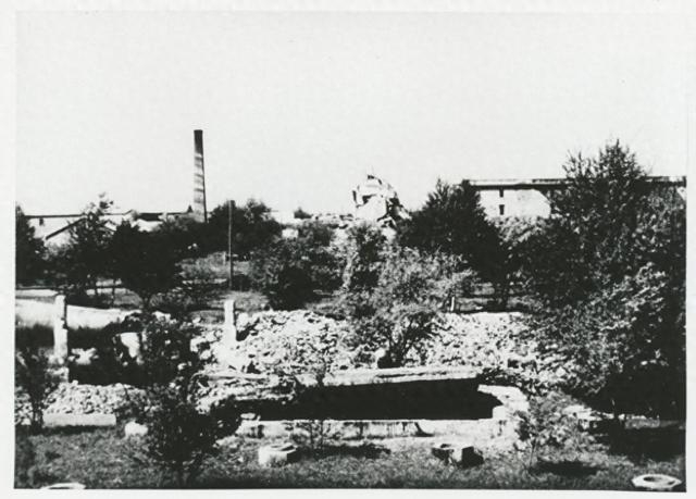 七三一部队四方楼遗址（1956年摄）