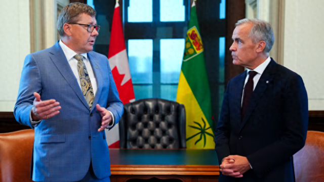 莫伊（左）与卡尼 资料图 图源：加拿大广播公司