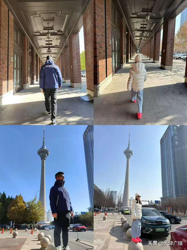 ▲王冬给女儿拍的“小齐同款”照