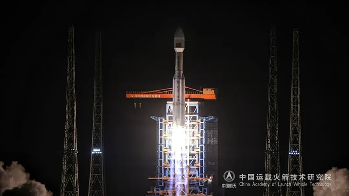 长八甲遥七火箭在海南商业航天发射场一号工位点火发射。中国运载火箭技术研究院供图