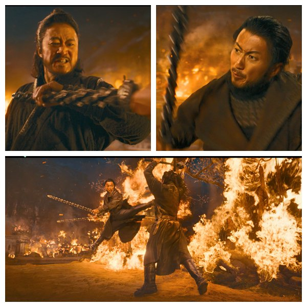 预告片截图。吴京和谢霆锋奉献出精彩打斗镜头。