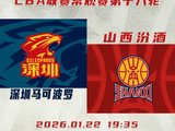 [2026年01月21日]CBA前瞻：山西男篮客场挑战深圳，上赛季交锋记录2胜0负占优