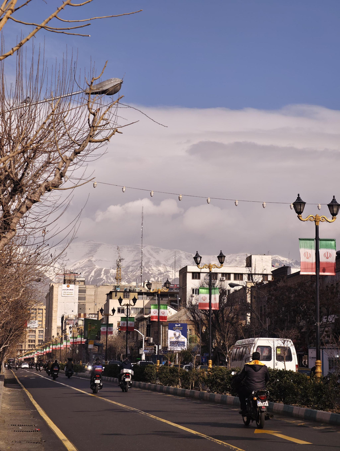 1月14日，德黑兰街头。受访者供图