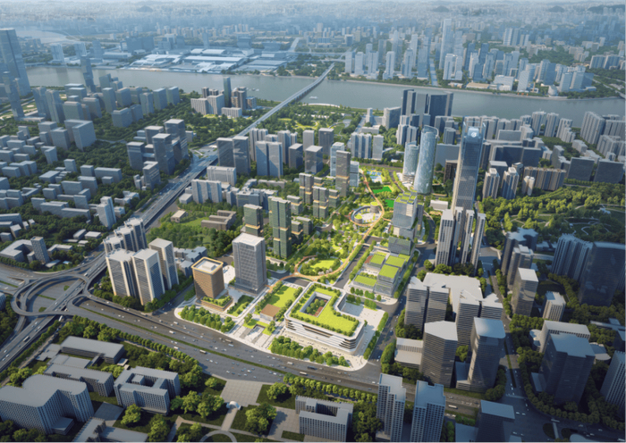 马场地块规划效果图