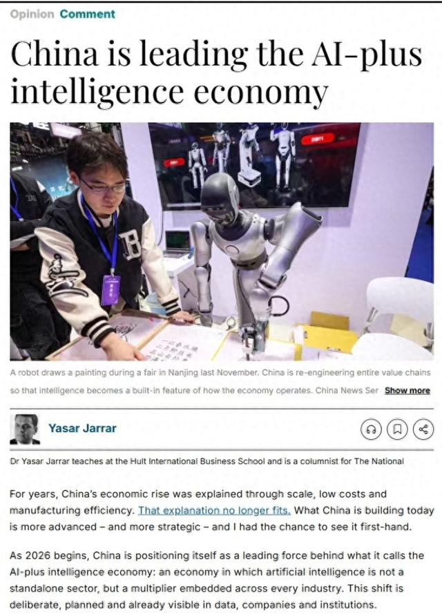 阿联酋《国家报》网站报道截图