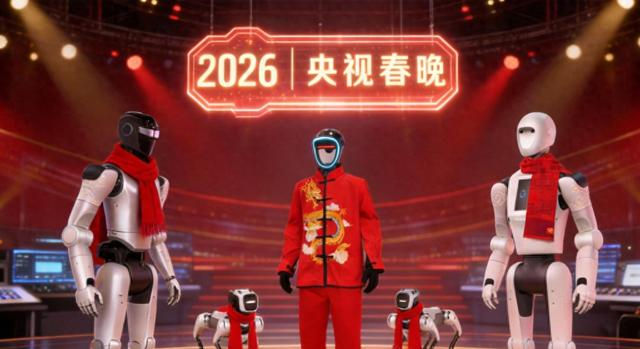 宇树科技、银河通用与魔法原子的人形机器人（图片由AI生成）