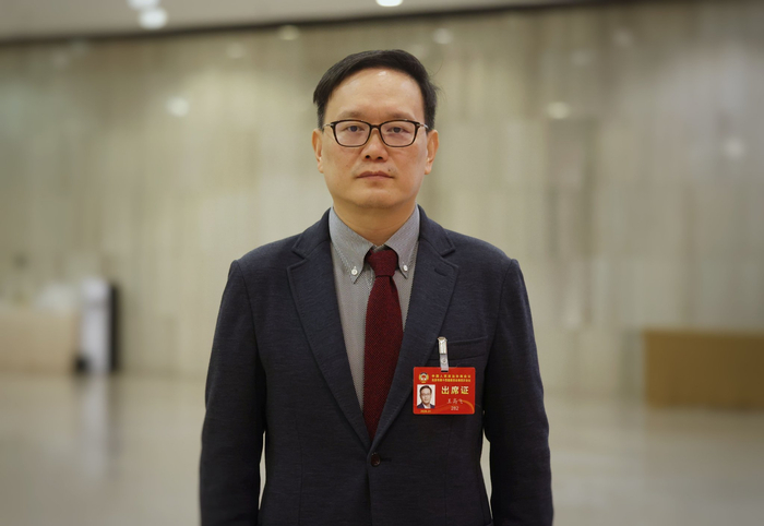 北京市政协委员、微博首席执行官王高飞。新京报记者 王贵彬 摄