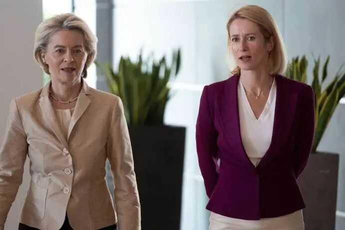 歐盟委員會主席馮德萊恩（左）與歐盟最高外交官卡拉斯（資料圖） &nbsp; 圖源：外媒