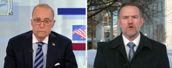 当地时间1月27日，格里尔在接受美国福克斯商业新闻台采访时谈及印欧自由贸易协定。 视频截图