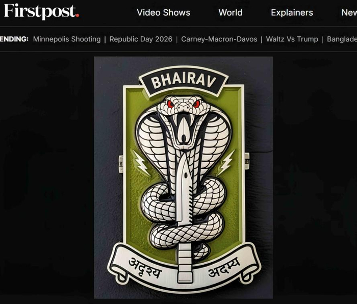 拜拉夫营徽章。图/印度《第一邮报》