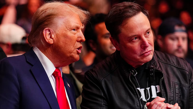 将资本主义政治市场演绎到极致的特朗普。图为特朗普和马斯克 