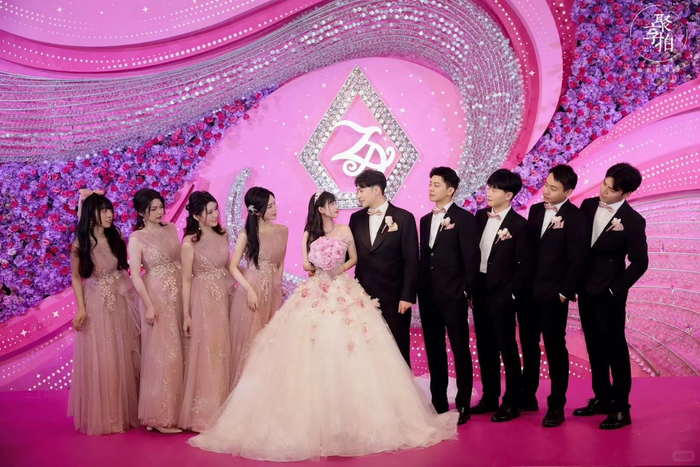 ▲丁佳敏和周力源结婚现场。图 / 网络