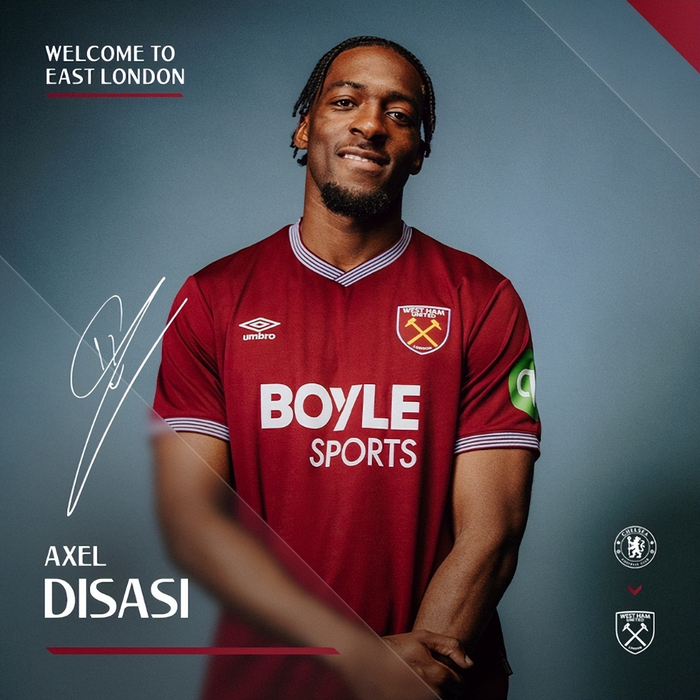 消息来源：切尔西官方公告、西汉姆联官方公告