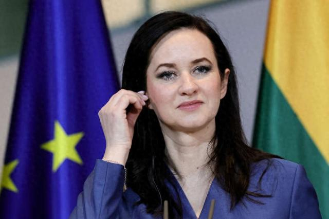 立陶宛总理鲁吉尼埃内。视觉中国供图